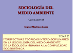 SOCIOLOGÍA DEL MEDIO AMBIENTE MEDIO AMBIENTE