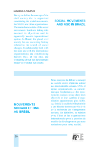 social movements and ngo in brazil mouvements sociaux et ong au