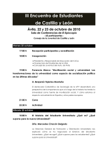 III Encuentro de Estudiantes de Castilla y León