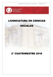 Cuadernillo 2 º 2016 Lic en Ciencias Sociales