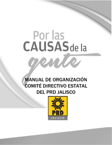 MANUAL DE ORGANIZACIÓN COMITÉ DIRECTIVO