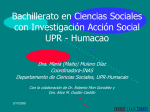 Bachillerato en Ciencias Sociales con Investigación Acción
