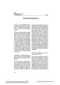 Información Bibliográfica - Revista Internacional de Sociología
