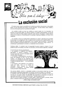 La exclusión social 1 - Movimiento Rural Cristiano