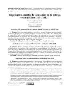 Imaginarios sociales de la infancia en la política social chilena