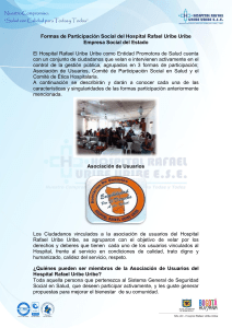 Formas de Participación Social del Hospital Rafael Uribe Uribe