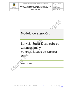 Modelo de Atención Servicio Social Desarrollo de