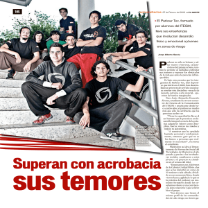 Superan con acrobacia