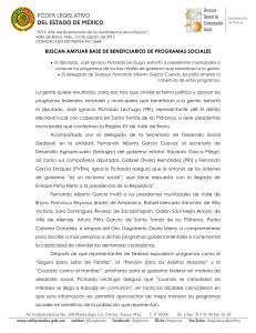 BUSCAN AMPLIAR BASE DE BENEFICIARIOS DE PROGRAMAS