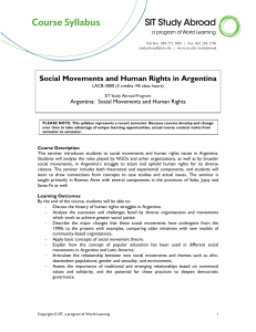 Social Movements and Human Rights in Argentina