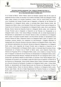 ACTA - Delegación Benito Juárez