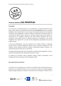 Proyecto expositivo Las Américas