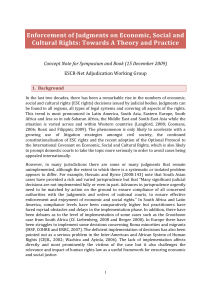 Concept Note - Enforcement of Judgements (short)