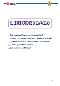 Certificado de discapacidad - Centro de Recursos de Educación