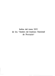 Indice del tomo XXV de lo5 "Anales del Instituto Nacional de