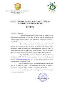 oferta - Colegio Oficial de Graduados Sociales de Jaén