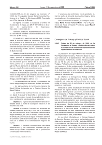 Consejer&iacute;a de Trabajo y Pol&iacute;tica Social