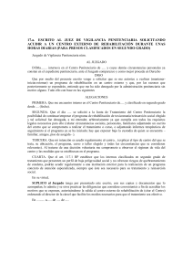 17.a. ESCRITO AL JUEZ DE VIGILANCIA