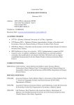 Curriculum Vitae - CESSMA - Université Paris Diderot