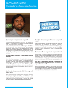 NICOLÁS DELL`ORTO Fundador de Pegas con Sentido