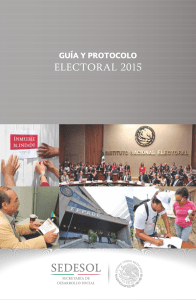 electoral 2015 - Secretaría de Desarrollo Social