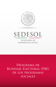 Programa de Blindaje Electoral - Secretaría de Desarrollo Social
