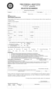 solicitud de ingreso - Tiro Federal Argentino