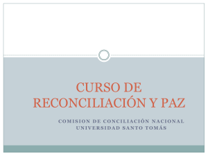 CURSO DE RECONCILIACIÓN Y PAZ