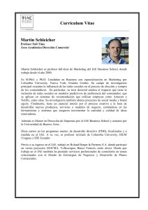 Martin Schleicher Curriculum Vitae