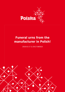 Funeral urns from the manufacturer in Polish!