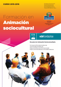 Formaci&oacute;n en Animaci&oacute;n sociocultural