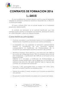 CONTRATOS DE FORMACION 2016