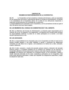 CAPITULO VII REGIMEN DE RESPONSABILIDAD DE LA