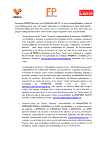 condiciones legales - Fundación Atresmedia