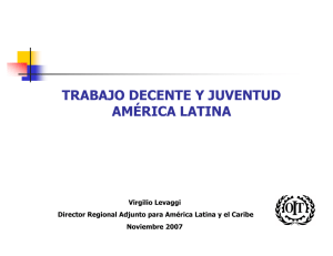 trabajo decente y juventud américa latina