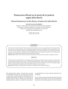 Democracia liberal en la teoría de la justicia según John Rawls