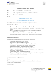 Propuesta distribuci&oacute;n de actividades.