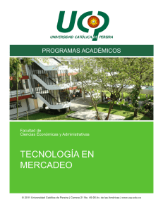 tecnología en mercadeo - Universidad Católica de Pereira
