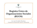 Registro Único de Organizaciones Sociales (RUOS)