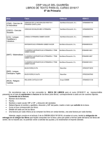 6º Primaria - ceip "valle del guareña"