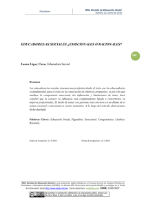 educadores/as sociales &iquest;emocionales o racionales?