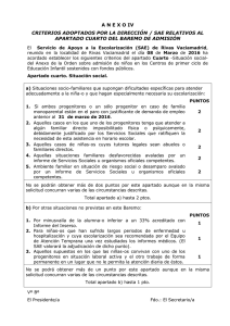 anexo iv criterios adoptados por la dirección / sae
