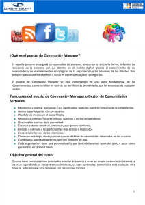 ¿Qué es el puesto de Community Manager?