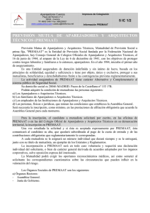 PREVISI&Oacute;N MUTUA DE APAREJADORES Y ARQUITECTOS