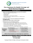Free Assistance for Health Coverage and Social Services Programs