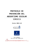 Protocolo de Absentismo 2014 - CEIP Peñamiel, Sonseca (Toledo)