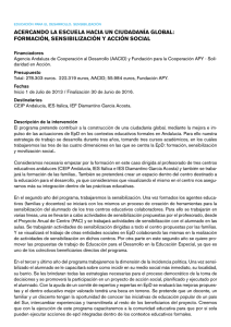 acercando la escuela hacia un ciudadanía global: formación