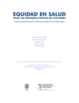 Equidad en Salud Final.indd - OPS/OMS | Colombia - Ops