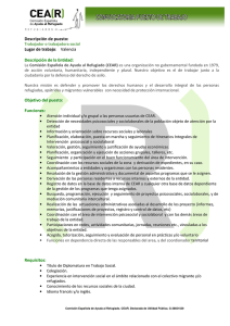 Lugar de trabajo: Valencia Descripción de la Entidad