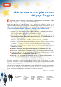 Guía europea de principios sociales del grupo Bouygues